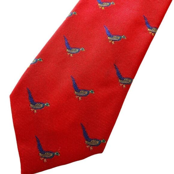 Vintage Burberry Bird Necktie - Picture 4 of 5